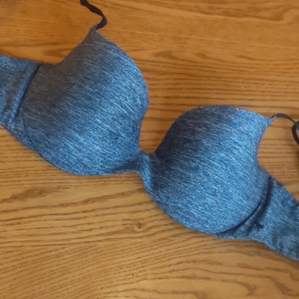 PINK Victoria Secret Gun Metal Gray Bra 32D